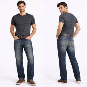 Men’s George Slim Straight blue jeans in size 34x32 👖